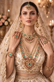 Emerald Rajwadi Bridal Heritage Set