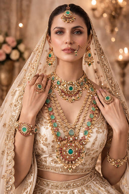 Emerald Rajwadi Bridal Heritage Set