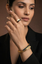 Classic Gold Luxe Bangle & Ring Set