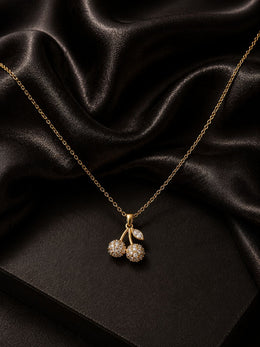 Golden Cherry Spark Pendant