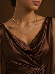 Luxe Dual Snake Chain Necklace