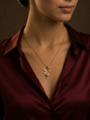 Blush Flutter Charm Pendent