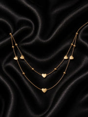 Double Heart Layered Pendant