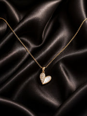 Golden Embrace Heart Pendant