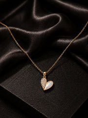 Golden Embrace Heart Pendant