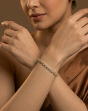 Saanvi Gleam Bracelet with Florea Blossom Ring (Combo)